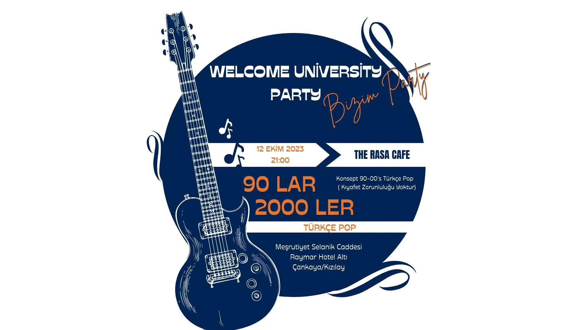 Welcome Universty Party 90 lar 2000 ler Pop