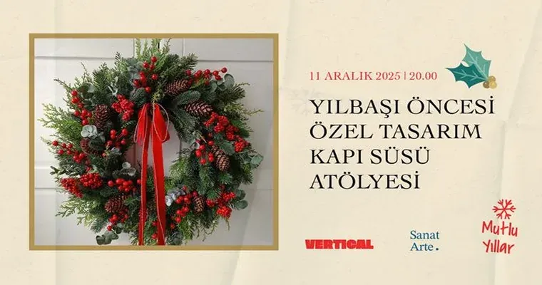 Yılbaşı Öncesi Özel Tasarım Kapı Süsü Atölyesi