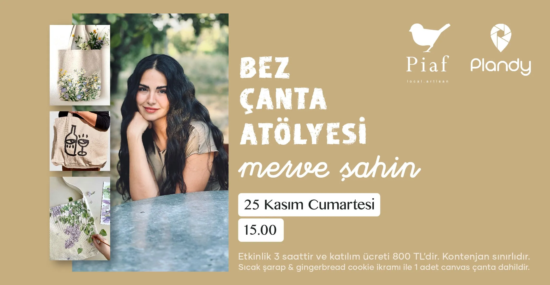 Merve Şahin ile Bez Çanta Atölyesi