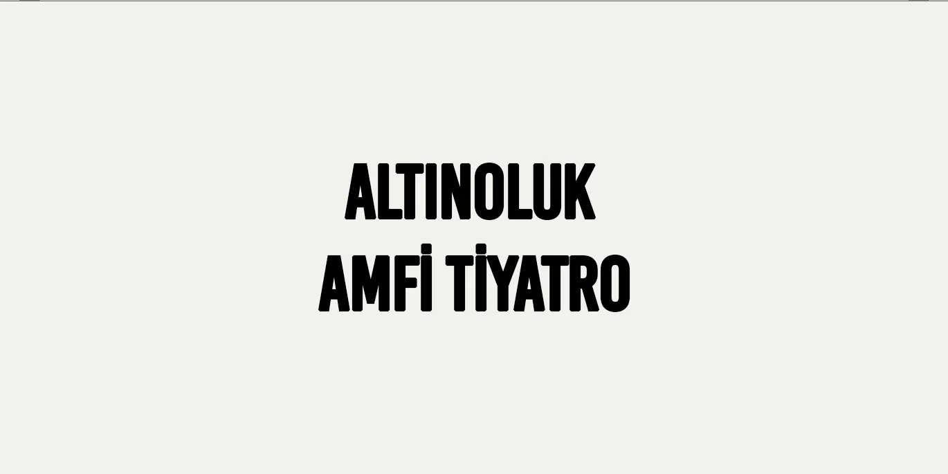 Altınoluk Amfi Tiyatro - cover