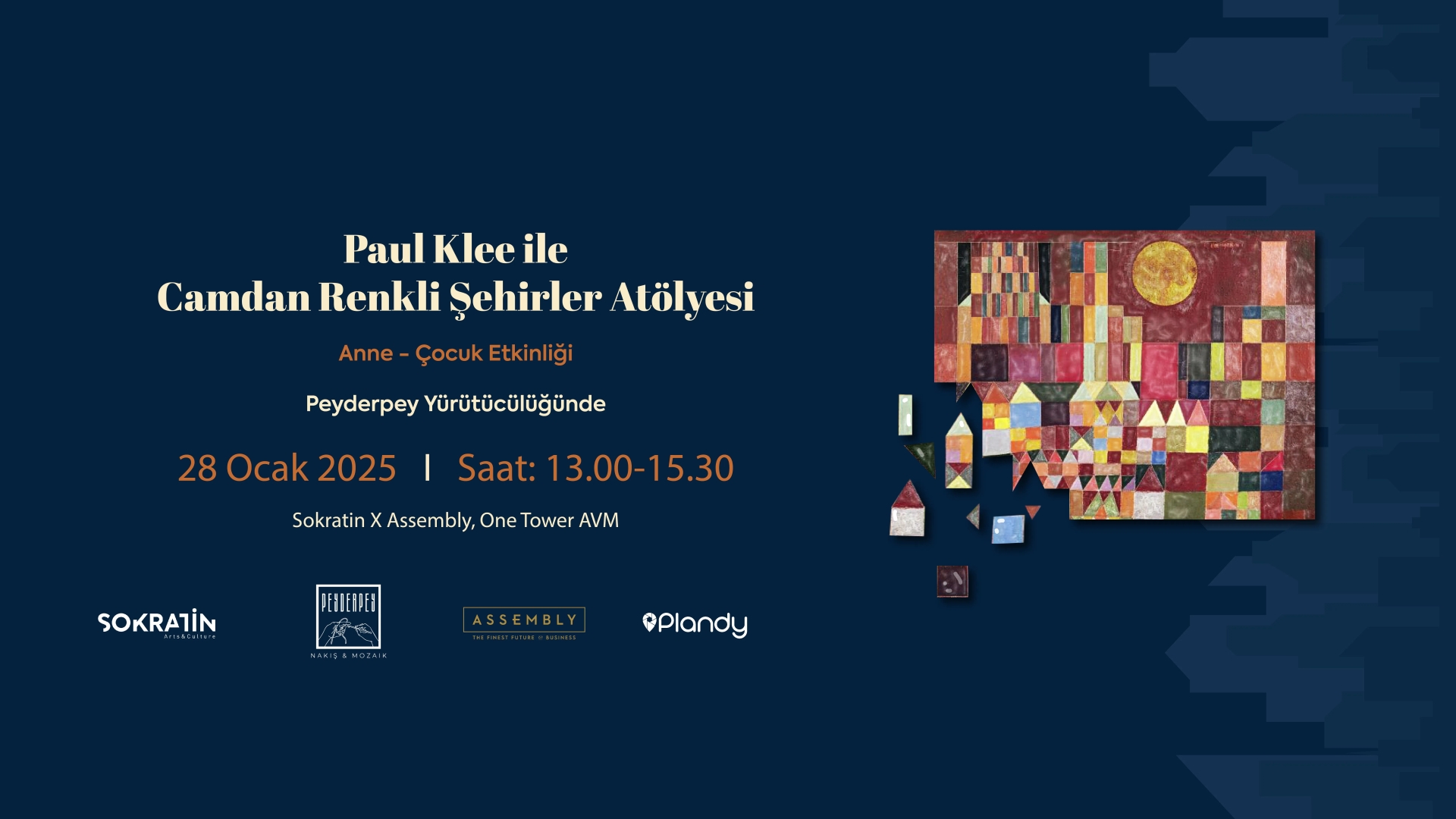 Paul Klee İle Camdan Renkli Şehirler Atölyesi