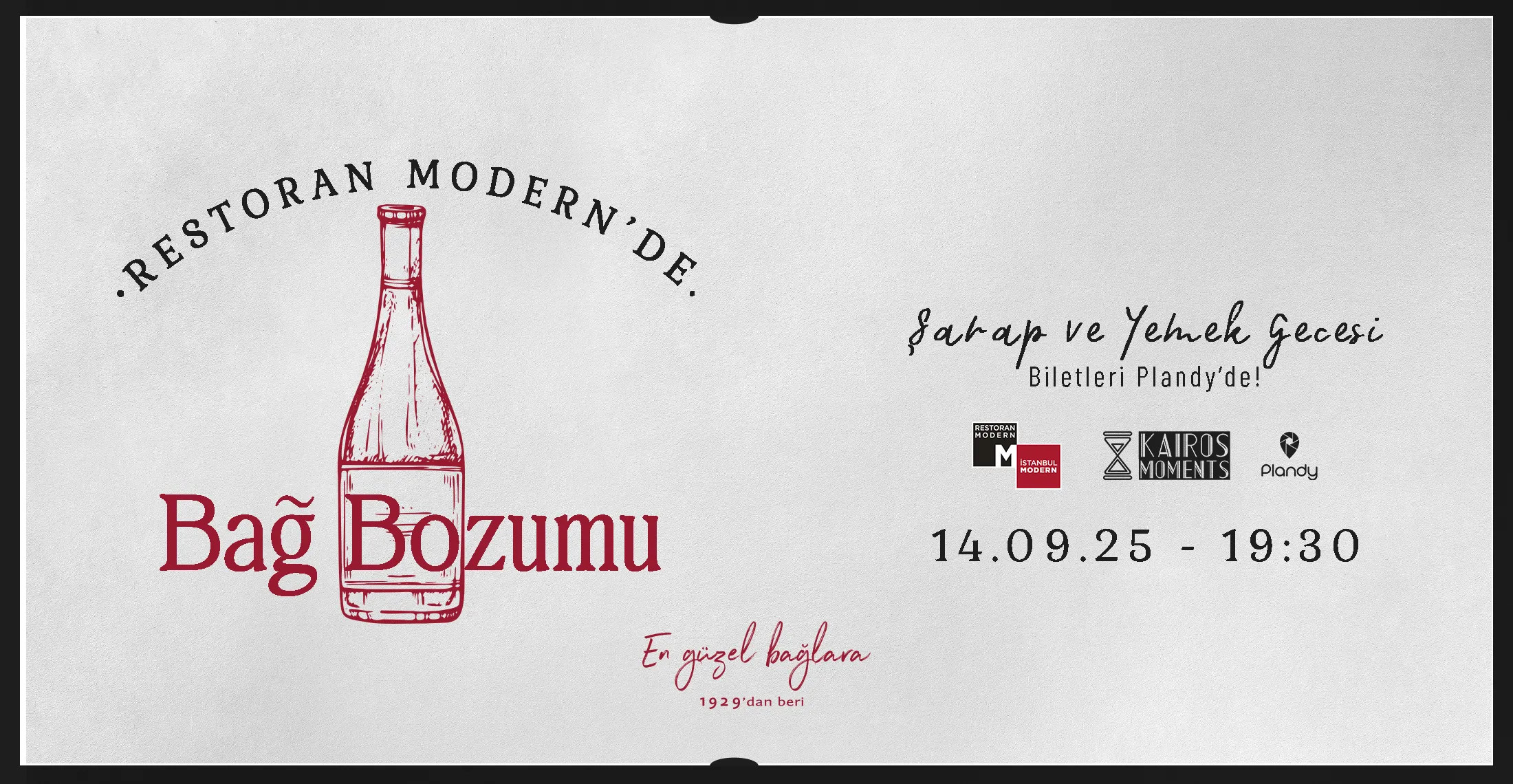 Bağ Bozumu / Şarap & Yemek Gecesi