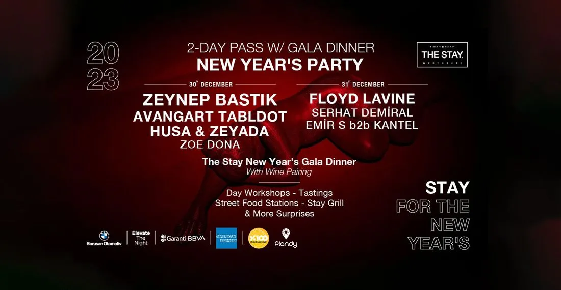 The Stay Warehouse’da 30-31 Aralık Yemekli Yılbaşı Etkinliği