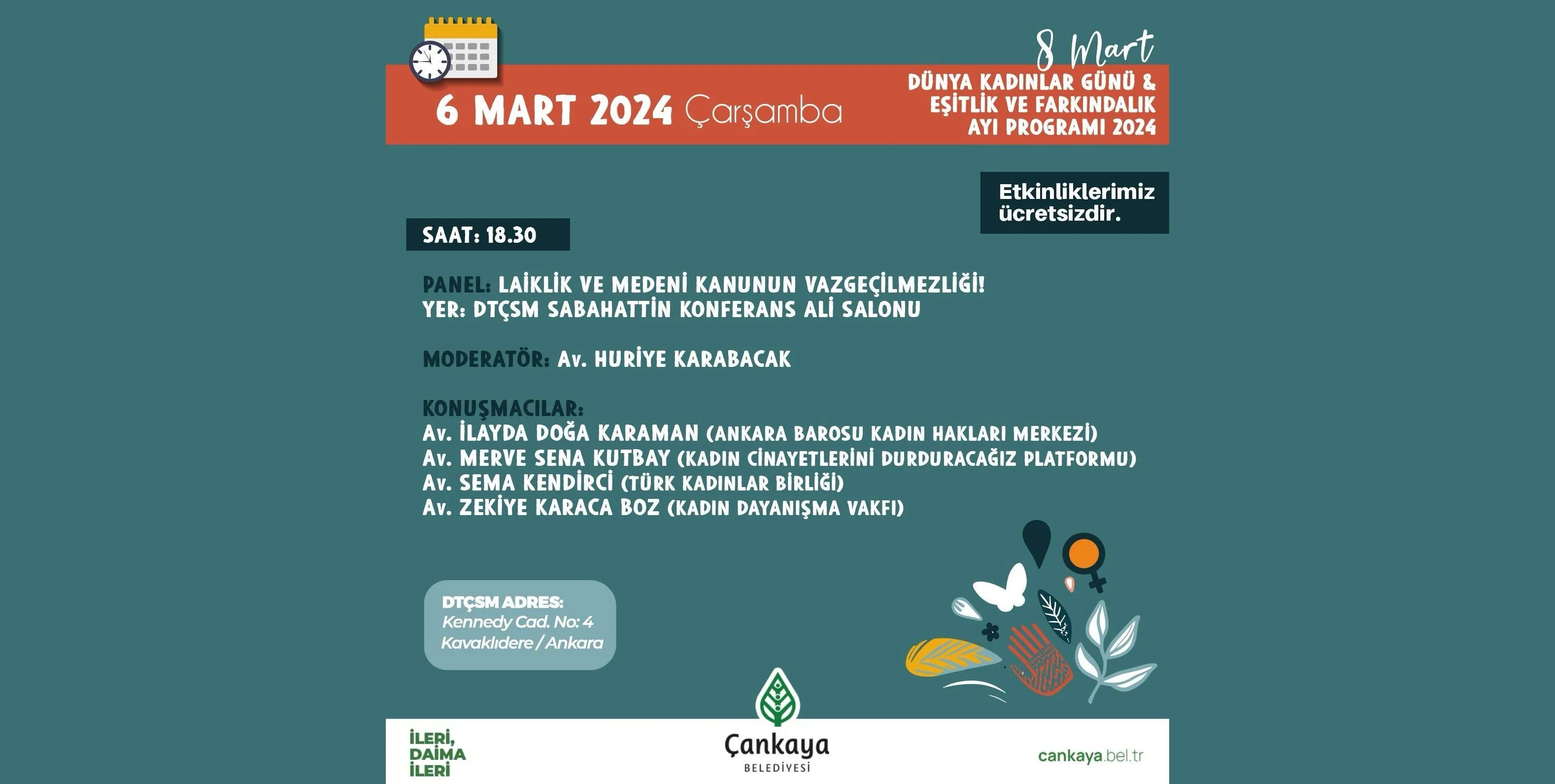 Panel: Laiklik ve Medeni Kanunun Vazgeçilmezliği!