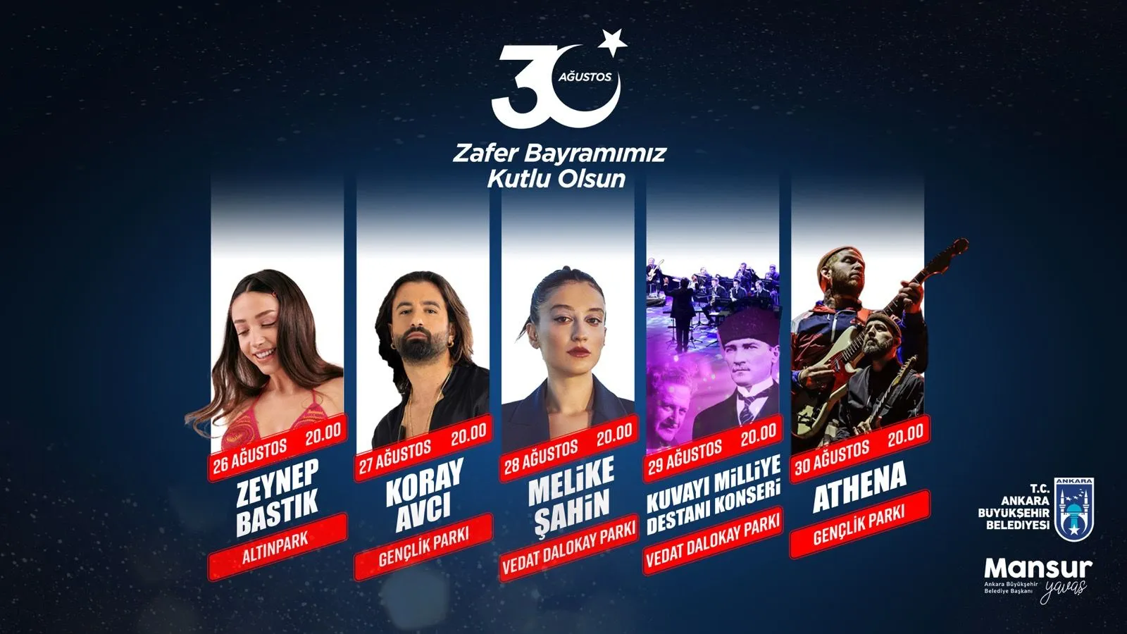 Melike Şahin - 30 Ağustos 5 Güne 5 Büyük Konser