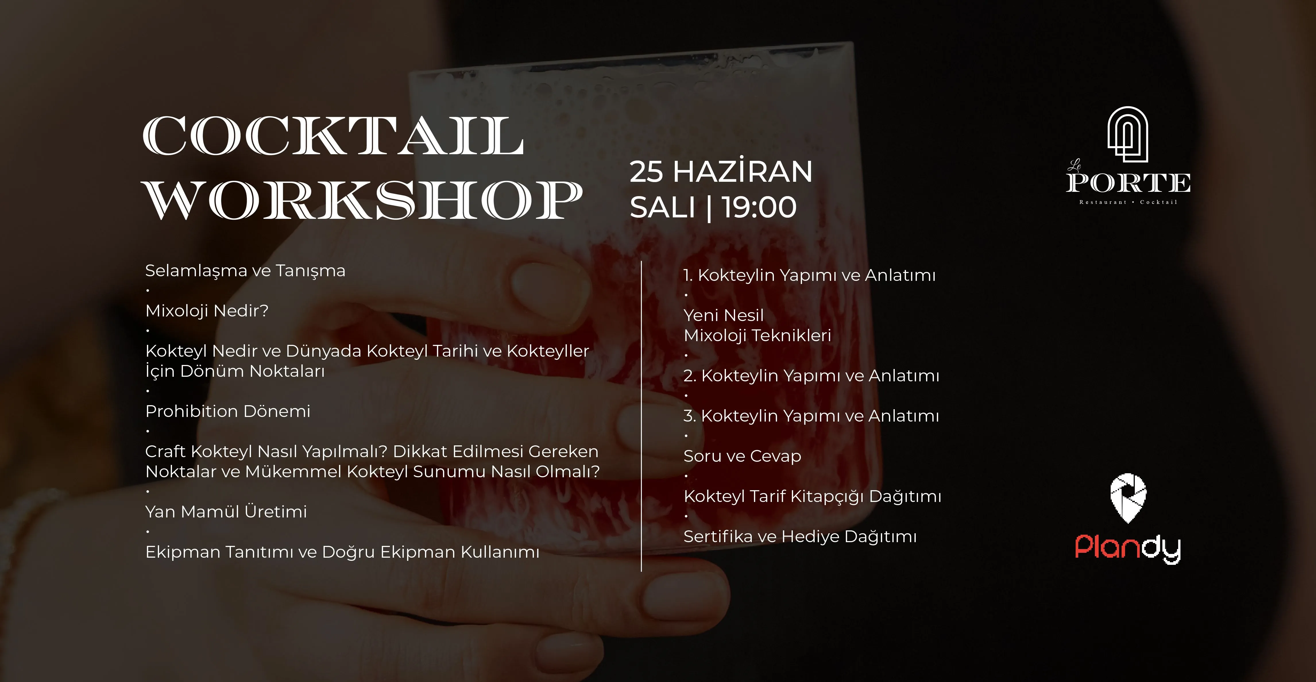 Le Porte Cocktail Workshop