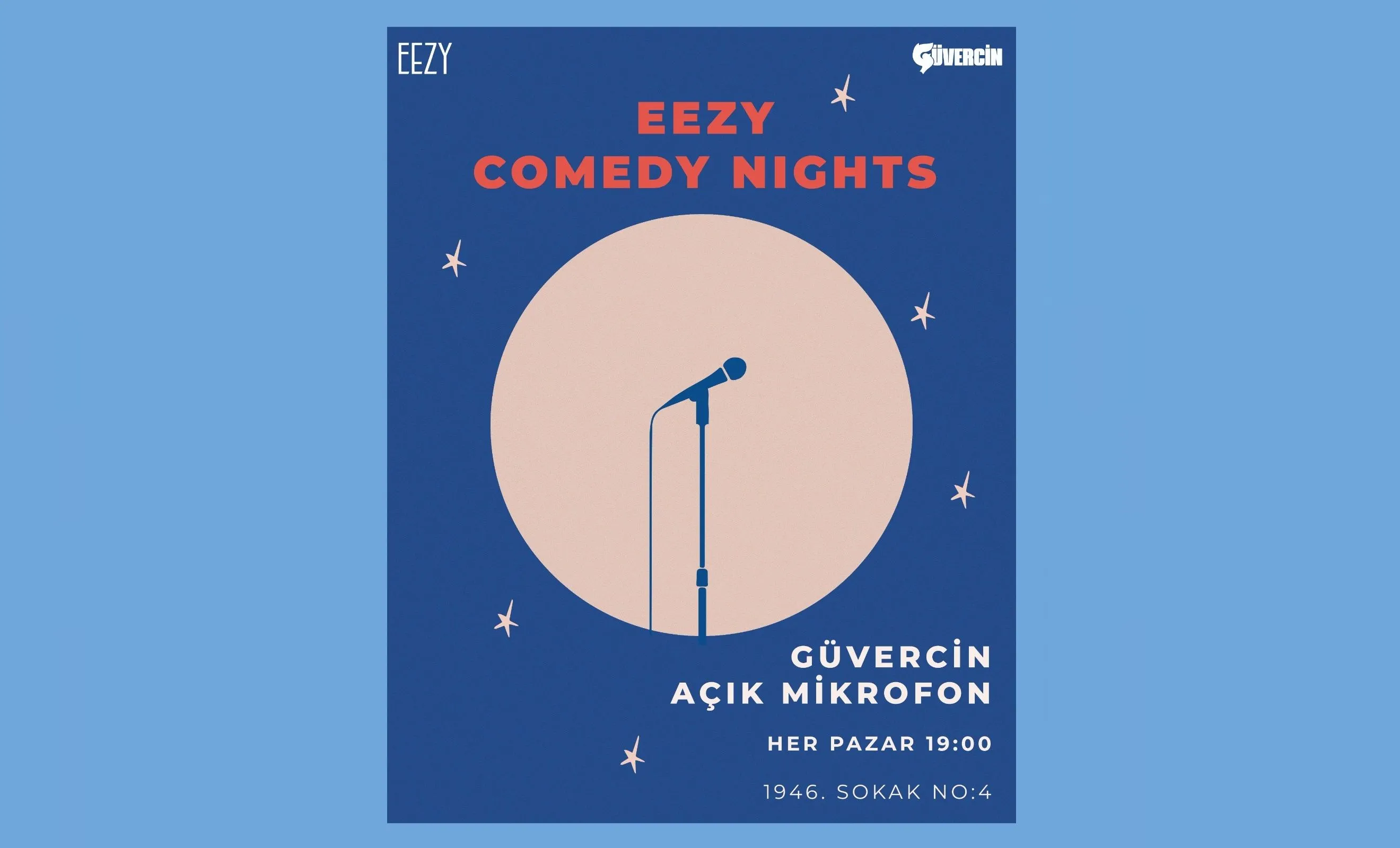 Eezy Güvercin Stand-Up Açık Mikrofon