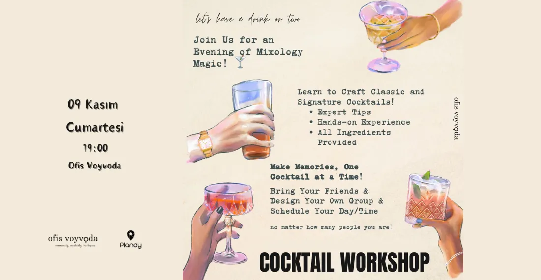 Galata Kulesi Manzaralı Kokteyl Atölyesi / 3 Kokteyl