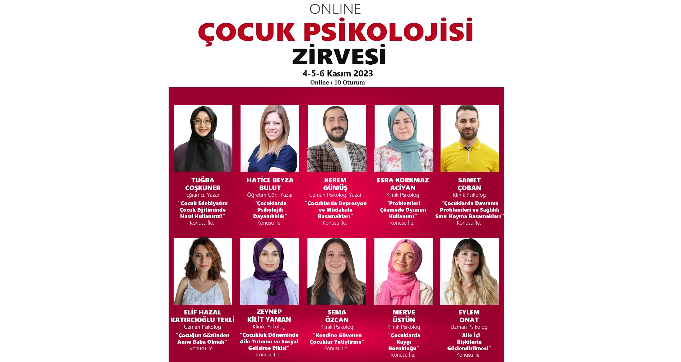 Online Çocuk Psikolojisi Zirvesi
