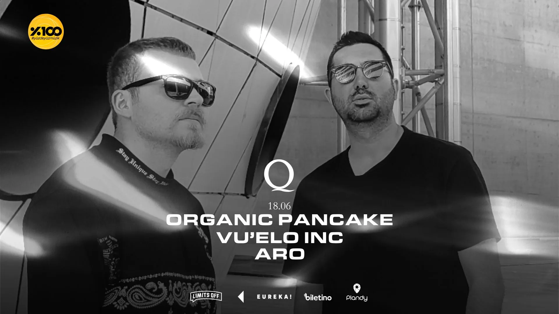 The Q Proudly Presents: Organic Pancake & Vu'elo Inc & Aro