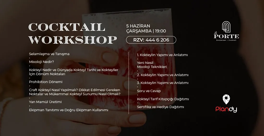 Le Porte Cocktail Workshop