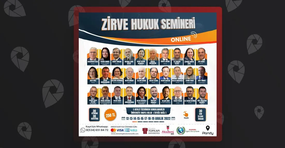 Online Zirve Hukuk Semineri